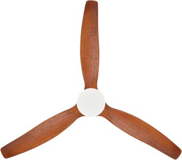 Вентилятор стельовий WINDCALM M з ABS корпусом, деревоподібні крила, Wi-Fi, пульт, 40W, Ø132cm, 6 швидкостей, таймер, DC-двигун, літньо-зимовий режим, з підсвічуванням