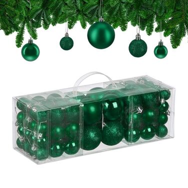 Relaxdays Set of 76 Christmas Baubles