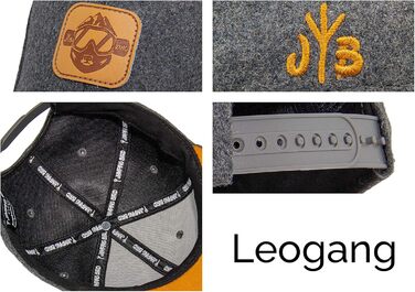 Кепка бейсболка Jumping Bird • Знімна кепка-снуд • Фетр, унісекс, темно-сірий