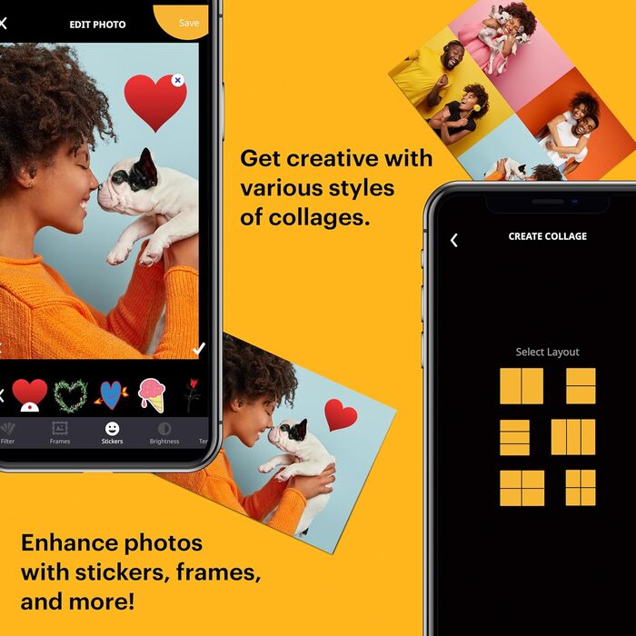 Фотопринтер KODAK Step: Міні-принтер для смартфонів з Bluetooth, друк на Zink 2x3