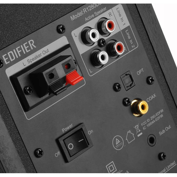 Комп'ютерні колонки Edifier R1280DBs 2.0 Bluetooth, 42 Вт, чорні