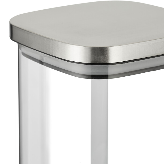 Relaxdays Set of 3 Storage Jars with Lid, 1200 ml