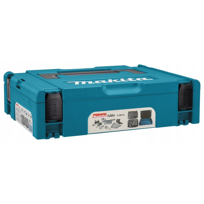 Набір ручних інструментів Makita E-08713 у кейсі Makpac, 120 предметів
