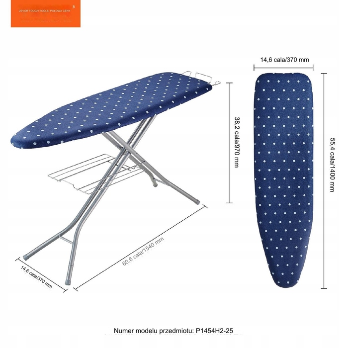 Прасьна дошка стандартна Vevor, 154 см x 37 см