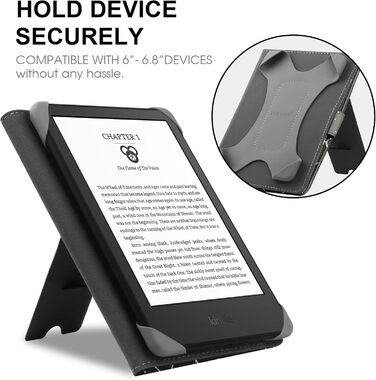 Чохол-підставка для Kindle Paperwhite, Kobo Clara HD/2E, Pocketbook, Tolino, Sony E-Reader (6-6.8