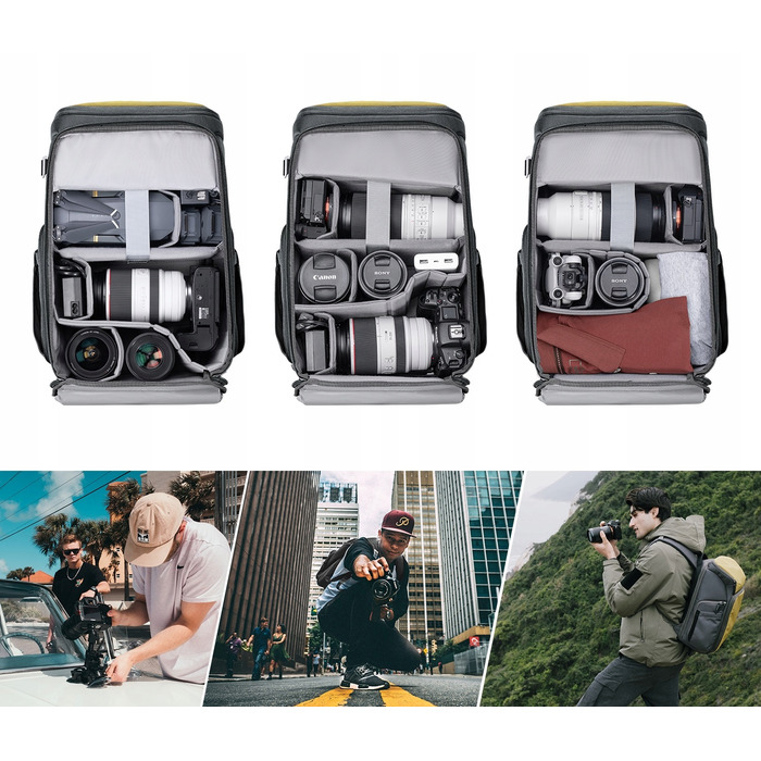 Фоторюкзак K&F Concept KF13.128V2, синій
