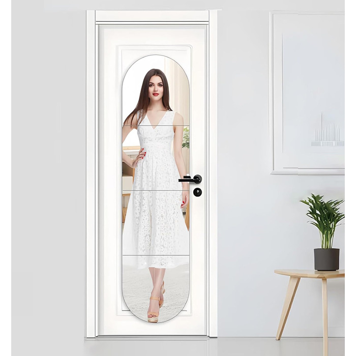 4 самоклеючі настінні дзеркала, акрил, небрудливі, великі, декоративні для ванної кімнати, спальні, 30 см x 30 см