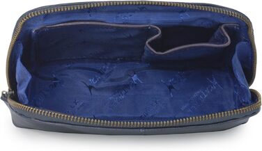 Сумка-косметичка Catwalk Collection Emma (Блакитна) - шкіряна, середнього розміру для ручної сумки