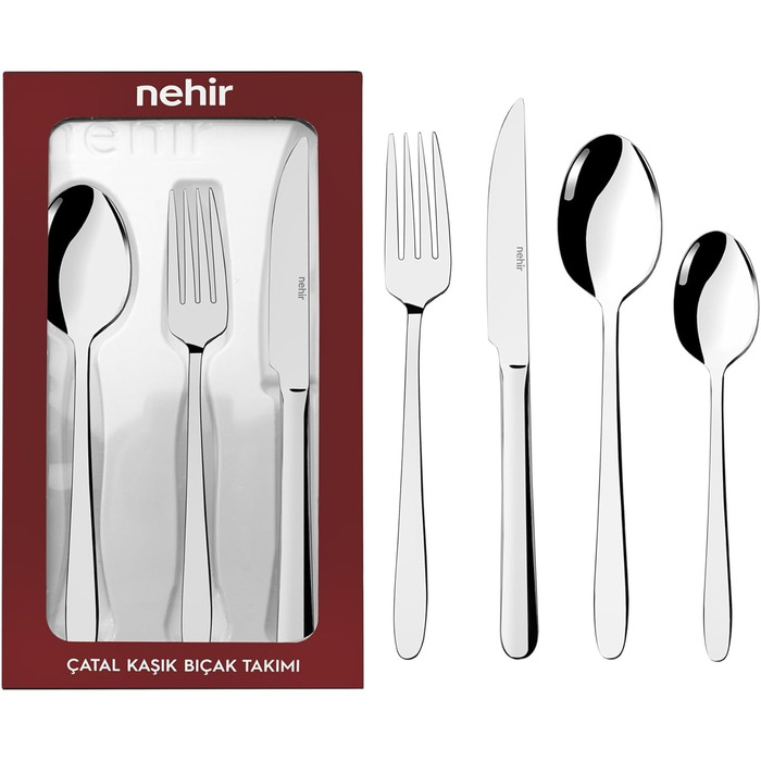 Нержавіюча столова приборів 24 шт. для 6 осіб: елегантний набір для щоденного використання та особливих випадків, стійкий до корозії