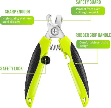 Професійні ножиці для обрізки кігтів собак та котів, великих та середніх порід, з напильником, висока якість