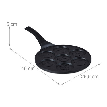 Relaxdays Pancake Pan with Faces