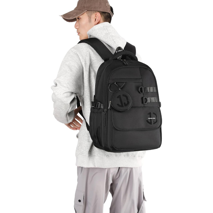 Водонепроникний шкільний рюкзак JANSBEN для підлітків (хлопчиків та дівчаток), з багатофункціональним дизайном для школи та подорожей, ідеальний для 5 класу (сірий)