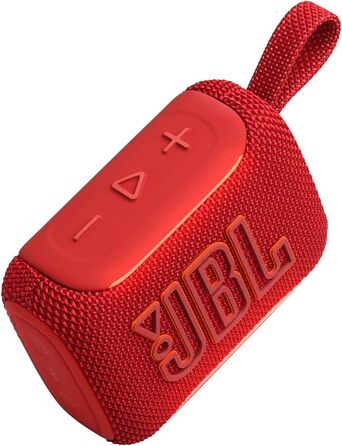 JBL Go 5: Портативна Bluetooth колонка, червоний колір - потужний звук, водонепроникність, до 10 годин роботи