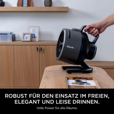 Вентилятор Shark FlexBreeze HydroGo – портативний, тихий, для дому та вулиці, 5 швидкостей, FA050EU