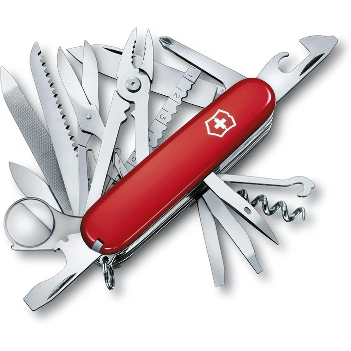Швейцарський ніж Victorinox Swiss Champ: мультитул з 33 функціями, ніж, коркомач, міні-викрутка 1.5 мм