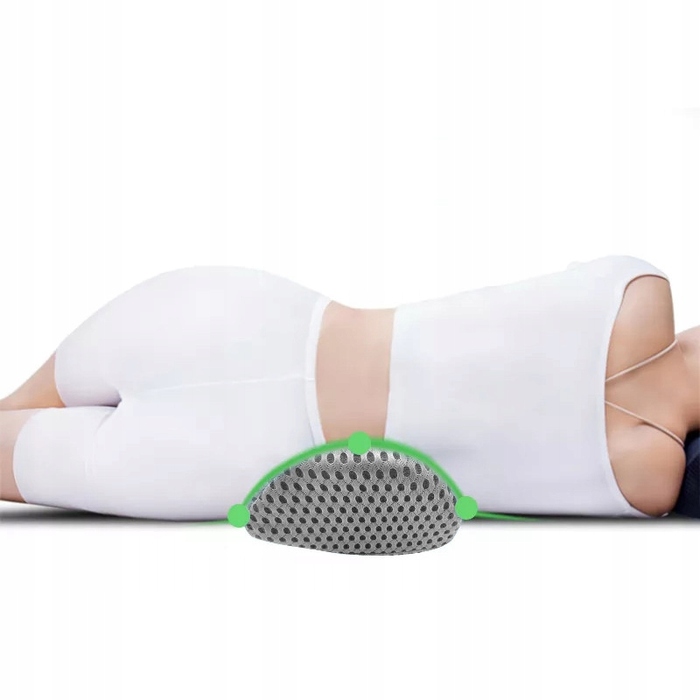 Ортопедична поперекова подушка Medi Sleep з ефектом пам'яті, сіра