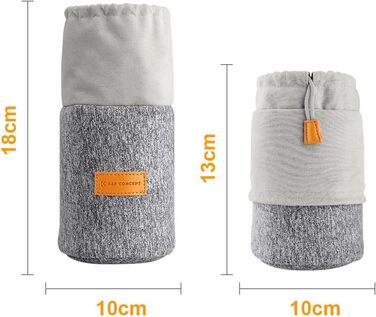 Чохол для об'єктива K&F CONCEPT, 2-в-1, неопрен, 10 x 18 см