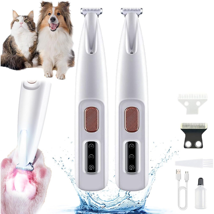 Триммер для собак PawTrim Pro - безболісний догляд за подушечками лап, електричний, для собак, 2 шт.