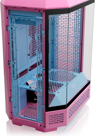 Корпус ПК Thermaltake The Tower 600 ATX Mid-Tower з вертикальним дизайном, USB-C, білий (Bubble Pink)