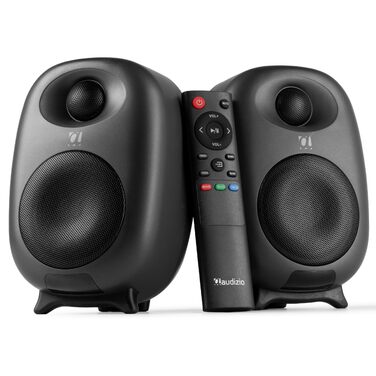 Audizio RS80 - Студійний монітор HiFi Bluetooth, 160 Вт | USB, RCA | Для геймерів та меломанів | Сірий
