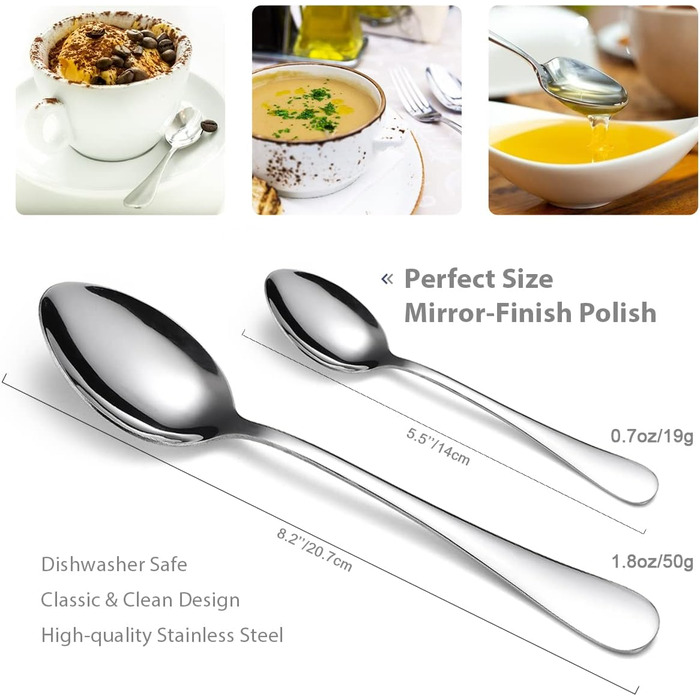 Набір столових приборів Ben & Bel на 6 осіб (24 шт.) з нержавіючої сталі - ніж, виделка, ложка, подарункова коробка, легкий у догляді, придатний для миття в посудомийній машині