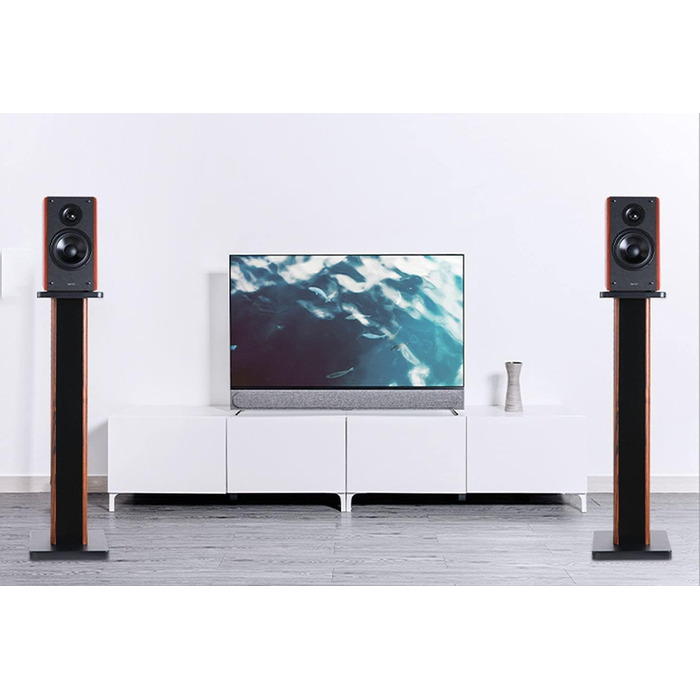 Підставка для акустики Suuiwau з деревною текстурою, універсальна, для домашнього кінотеатру, 60 см