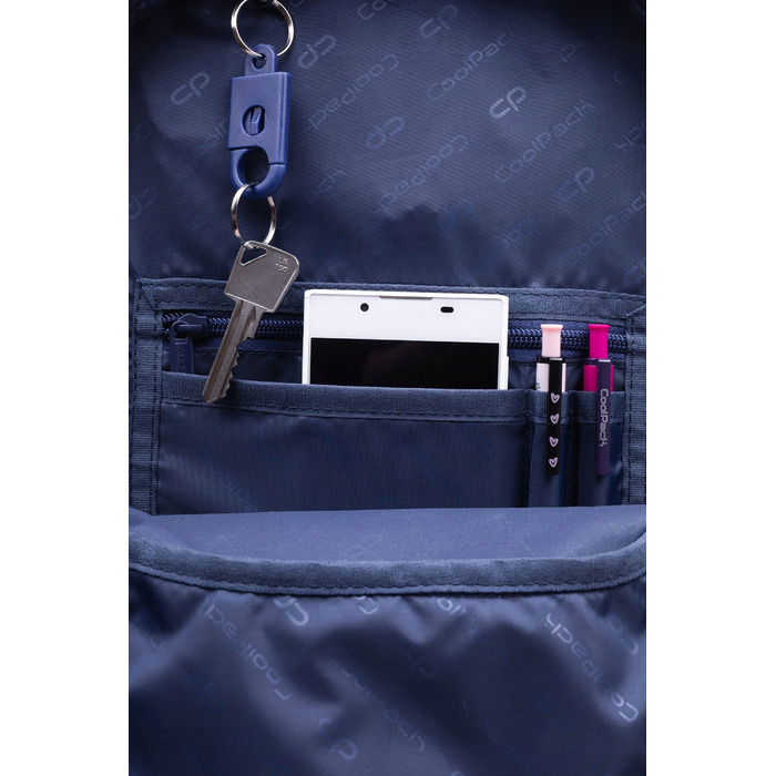 Багатовідсіковий шкільний рюкзак CoolPack (синій, помаранчевий, рожевий), 27 л