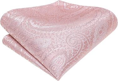 Краватний комплект Hi-Tie: краватка, краваткові хустинки та краваткові затискачі, блідо-рожевий колір