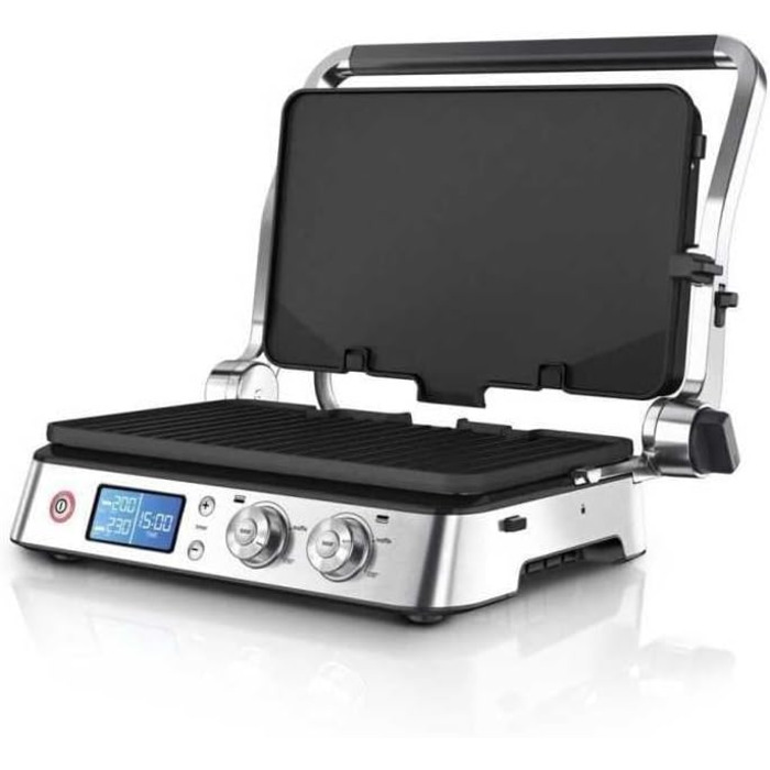 Електричний гриль Braun MultiGrill 7 CG7020: контактний гриль, BBQ та духовка 3-в-1, 2000W, велика поверхня для приготування (12 бургеров), миється в посудомийній машині, з піддоном для жиру