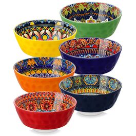 Набір супових тарілок Vancasso (6 шт) з порцеляни для супу, мюслі, рамену, десерту та пасти