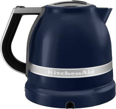 KitchenAid Kettle with Temperature Setting from 50 to 100°C | Tea Kettle with Scale Filter 1.5L | Electric 2400 Watt | Stainless Steel | Ink Blue 1.5 Liter Ink Blue