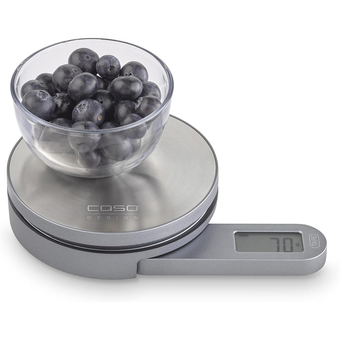 CASO Kitchen EcoMate Kinetic Kitchen Scale - 5kg, 1g Increments, Battery-Free, Award-Winning