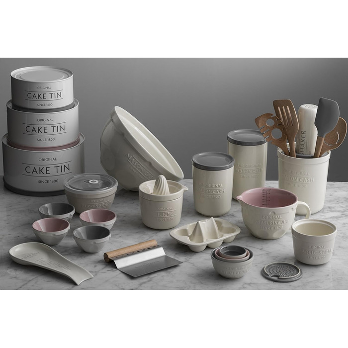 Mason Cash Innovative Kitchen Measuring Containers, stoneware, white, 20.5 x 15 x 10 cm