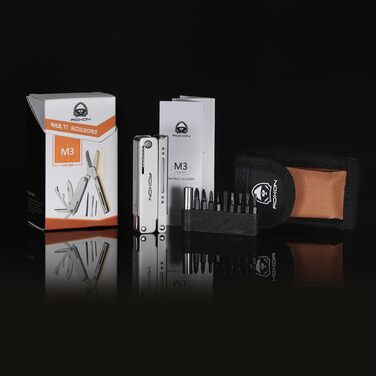 Мультитул ROXON M3 13-в-1 з мультиінструментами, зубочисткою та пінцетом. Компактний та практичний набір інструментів