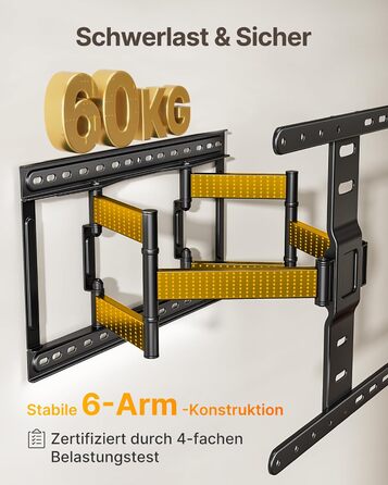 Кріплення для телевізора monTEK 1.1' Ultra Slim, 37-75 дюймів, до 60 кг, VESA 400x400 мм