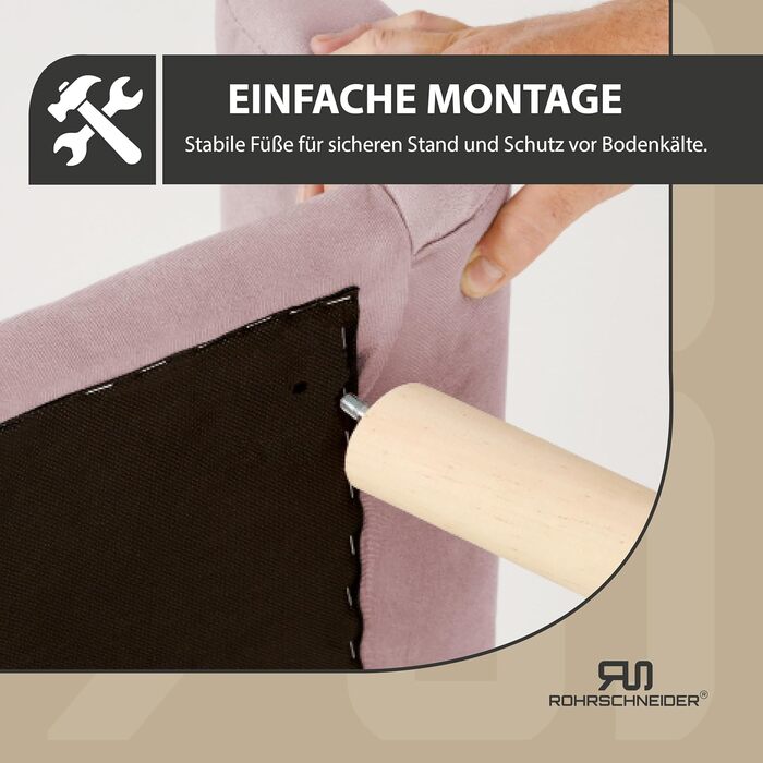 Диванчик для собак Chicago | Водостійкий лежак для собак маленьких та середніх порід | Макс. вага 50 кг | З міцної деревини | Виготовлено в ЄС | Розміри: 103x57x50 см | Сумка для відходів (рожева)