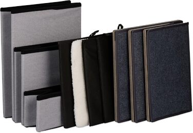 Сходинки для собак та котів Relaxdays з гніздом та місцем для зберігання, сірі, 41,5 x 72 x 33 см