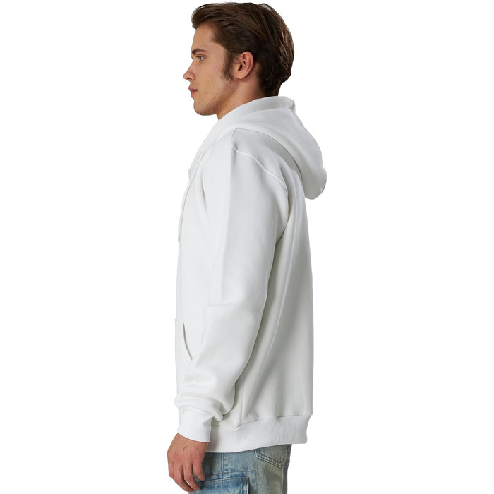 Світшот з капюшоном Smith & Soo для чоловіків – спортивна куртка, толстовка з капюшоном, бавовняна суміш (XXL, білий)
