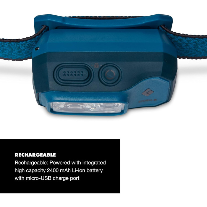Black Diamond Storm 500-r Headlamp Plastic (Blue)