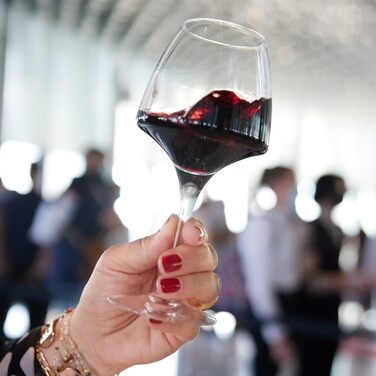 Chef & Sommelier Open Up - Wine Glass 32cl - Set of 6 - Made of Krysta Crystal Glass - Reinforced Packaging - Shine, Transparency, and High Durability