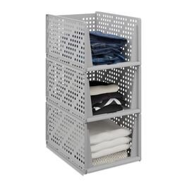 Relaxdays 3-Piece Closet Organizer Set