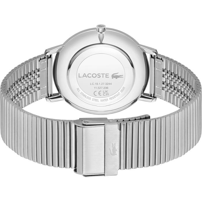 Годинник чоловічий Lacoste Crocorigin Quartz (світло-зелений) на браслеті (сталь/шкіра)