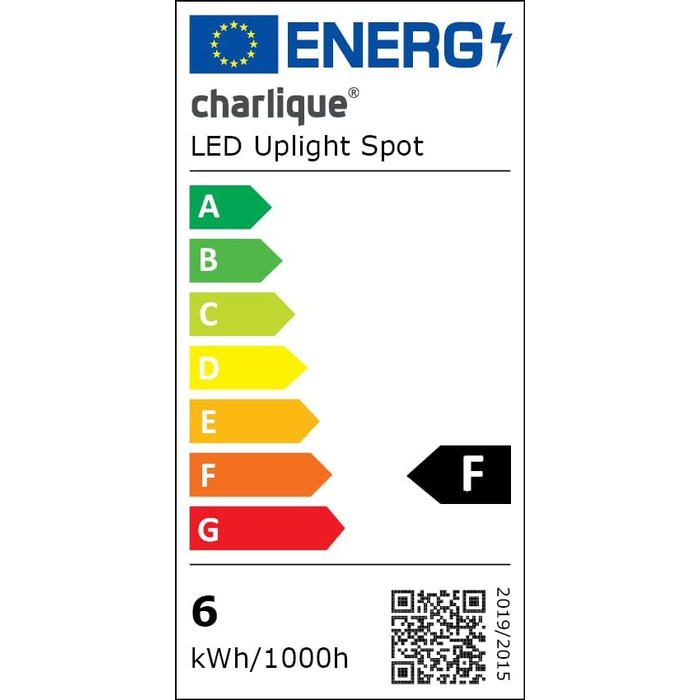 LED підлоговий світильник uplight, чорний, 6 Вт, набір 2 шт., для внутрішнього освітлення, GU10, 230В, тепле світло 2700K