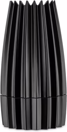 Alessi WAL03 B Salt/Pepper/Spice Grinder - Cast Aluminum, Black, 7.50 x 7.50 x 14.20 cm