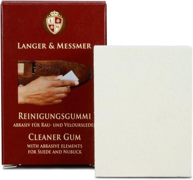 Langer & Messmer Leather Care Set for Suede - Shoe care set with shoe brushes for nubuck leather care and care products for refreshing color, protection, and waterproofing to care for your suede shoes.