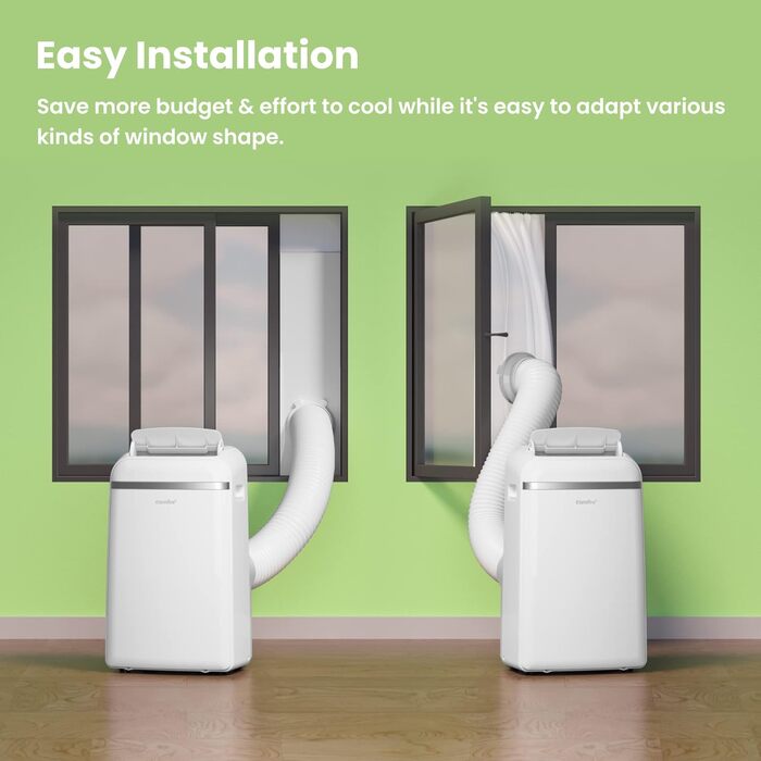 Мобільний кондиціонер Comfee Breezy Cool Pro 2.0, 7000 BTU (2kW), охолодження, вентиляція, осушення, керування через додаток, для приміщень до 68 м³