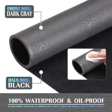 Підкладка на стіл K KNODEL, 80 x 40 см, PVC, для ноутбука, чорна, двостороння