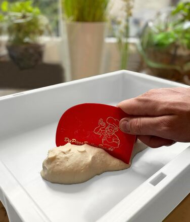 Pizza Ball Box Proofing Box for Pizza Dough Sourdough Yeast Dough Food Grade 30x40x8 cm (1 Box with 1 Lid) white