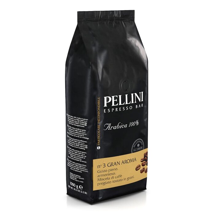 Кава в зернах Pellini N.9 Gran Aroma для еспресо, 1 кг (набір 2 шт)