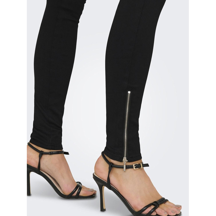 Жіночі скінні джинси ONLY XXL (32L) чорні, вузькі джинси високої якості